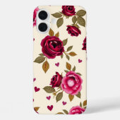 Deep Burgundy Roses Case-Mate iPhone Hülle (Rückseite)