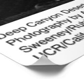 Deep Canyon Wüstenforschungsstation von Ansel Adam Poster (Ecke)