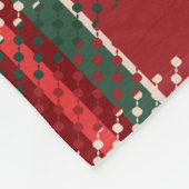 Deep Christmas Red Green Tartan Fleecedecke (Ecke)
