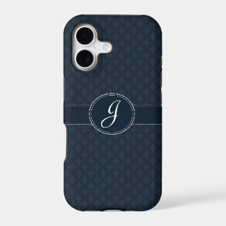 Deep Classic Navy Custom Monogram iPhone 7 Fall