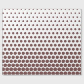 Deep Coffee Polka Dot Modern White Geschenkpapier (Flach)