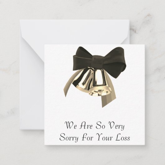 Deep Condolences Card Mitteilungskarte (Vorderseite)