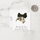 Deep Condolences Card Mitteilungskarte (Vorderseite/Rückseite Beispiel)