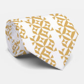 Deep Cool Gold Geometric Deko Cube Pattern Krawatte (Gerollt)