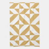 Deep Cool Gold Geometric Deko Cube Pattern Küchentuch (Vertikal)