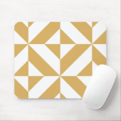 Deep Cool Gold Geometric Deko Cube Pattern Mousepad (Mit Mouse)