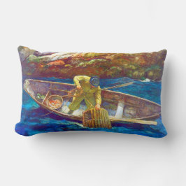 Deep Cove Humster Man Coastman Fisherman Lendenkissen