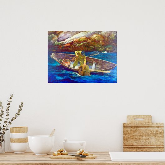 Deep Cove Humster Man N. C. Wyeth ca. 1938 Poster (Küche)