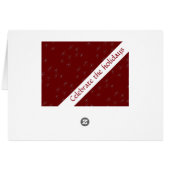 Deep Cranberry Künstlerisch Star (Rückseite Horizontal)