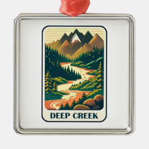 Deep Creek Idaho Colors Ornament Aus Metall