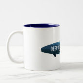Deep Creek Lake Maryland Fish Zweifarbige Tasse (Links)