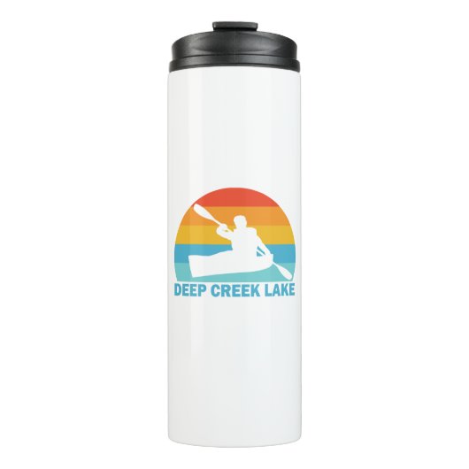 Deep Creek Lake Maryland Kayak Thermosbecher (Vorderseite)