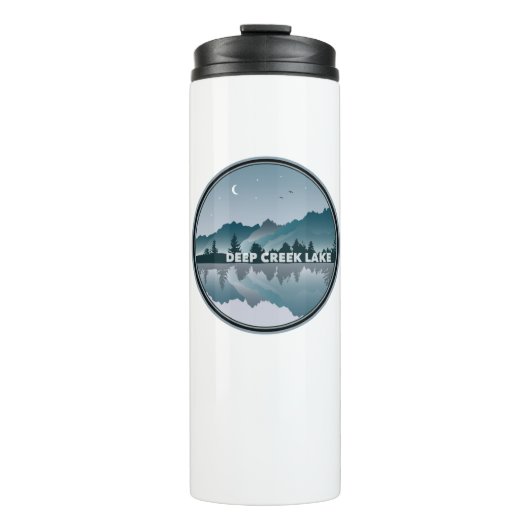 Deep Creek Lake Maryland Reflection Thermosbecher (Vorderseite)