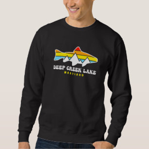 Deep Creek Lake Staat Park Maryland Md Angeln Sweatshirt