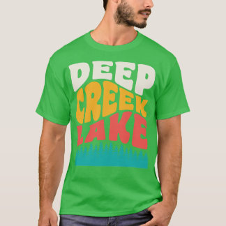 Deep Creek Lake Staat Park Maryland Vintag Typogr T-Shirt