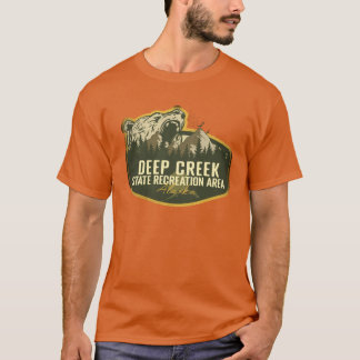 Deep Creek State Erholungsgebiet Alaska Retro Abze T-Shirt