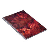 Deep Crimson Fire Cloud Abstrakt Notebook Notizblock (Rechte Seite)