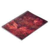 Deep Crimson Fire Cloud Abstrakt Notebook Notizblock (Linke Seite)