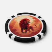 Deep Crimson Glow – The Lion of Burning Destiny.   Pokerchips (Einzeln)