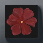 Deep Crimson Moody Bloom Glossy Dark Botanical Flo Fotoplatte<br><div class="desc">Embrace the drama of nature with this deep crimson bloom. This striking digital illustration features a bold red flower with a high-gloss, almost porcelain finish, set against a deep, moody background. Perfect for lovers of dark botanical art, gothic garden aesthetics, and moody floral decor. This piece captures a sense of...</div>