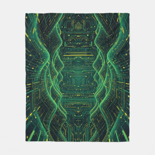 Deep Cyber Fleecedecke (Vorderseite)