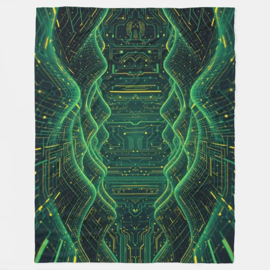 Deep Cyber Fleecedecke (Vorderseite)