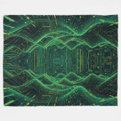 Deep Cyber Fleecedecke (Vorderseite (Horizontal))