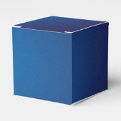 Deep Dark Blue Grainy Vignette Geschenkschachtel (Vorderseite)