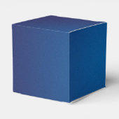 Deep Dark Blue Grainy Vignette Geschenkschachtel (Rückseite)