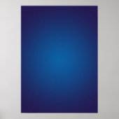 Deep Dark Blue Grainy Vignette Poster (Vorne)