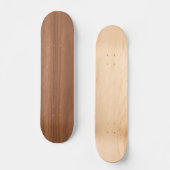 Deep Dark Brown Wood Grain Texture Pattern Skateboard (Vorderseite)