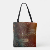 Deep dark green palm leaves pattern with bright or tasche (Rückseite)