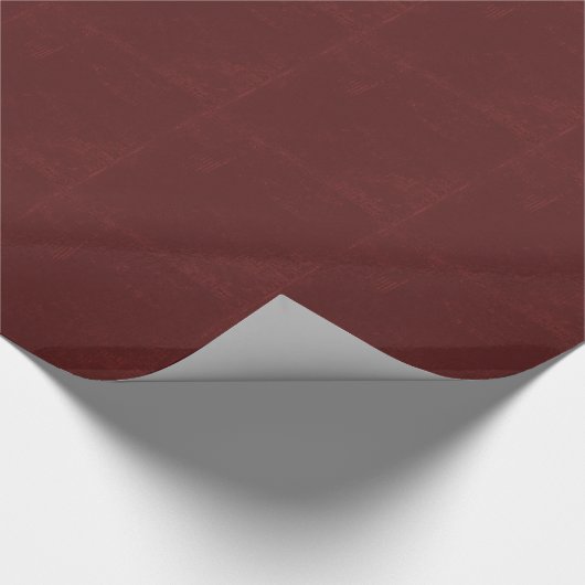 DEEP DARK RICH MAROON RED BURGUNDY TEXTURE TEMPLAT GESCHENKPAPIER (Ecke)