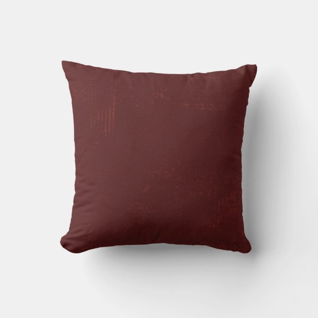 DEEP DARK RICH MAROON RED BURGUNDY TEXTURE TEMPLAT KISSEN (Vorderseite)