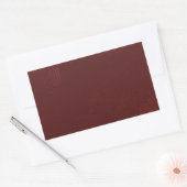 DEEP DARK RICH MAROON RED BURGUNDY TEXTURE TEMPLAT RECHTECKIGER AUFKLEBER (Umschlag)