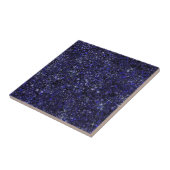 Deep Delft Midnight Blue Imitats Glitzer Solid Fliese (Seite)