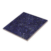 Deep Delft Midnight Blue Imitats Glitzer Solid Fliese (Seite)