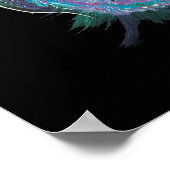 "Deep Descent" Qualle Espresso Kunstdruckerei Poster (Ecke)