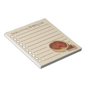 Deep Dish Pepperoni Pizza Lebensmittelgeschäft Ein Notizblock (angewinkelt)