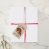 Deep Dish Pepperoni Pizza Pie Birthday Party Geschenkanhänger (Mit Garn)