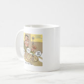 Deep Dish Pizza Funny Philosophische Kaffeetasse (Vorderseite Links)