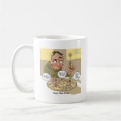 Deep Dish Pizza Funny Philosophische Kaffeetasse (Links)
