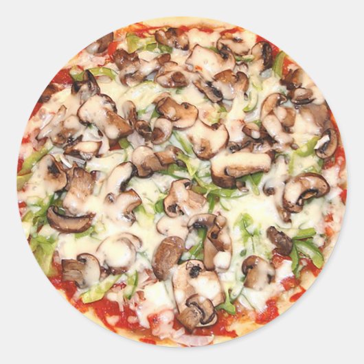 Deep Dish Pizza h Stickers (Vorderseite)