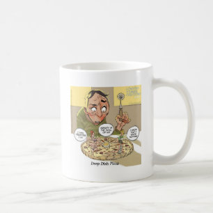 Deep-Dish-Pizza Lustige Philosophische Kaffeetasse