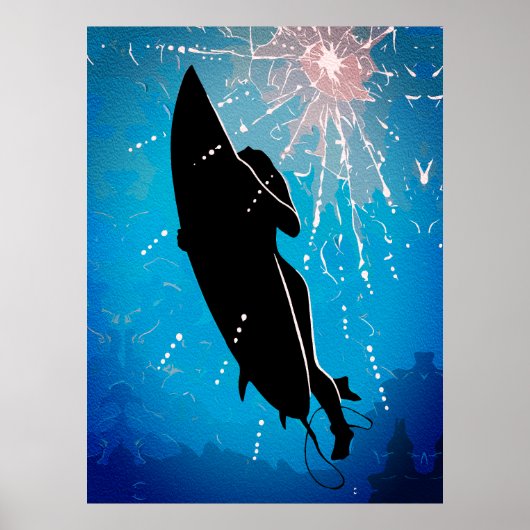 Deep Dive - Surferreise unter Wasser Poster (Vorne)