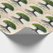 "Deep Earth Connection" Geschenkpapier (Ecke)