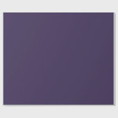 Deep Eggplant Plum Violet Lila Solid Color Geschenkpapier (Flach)