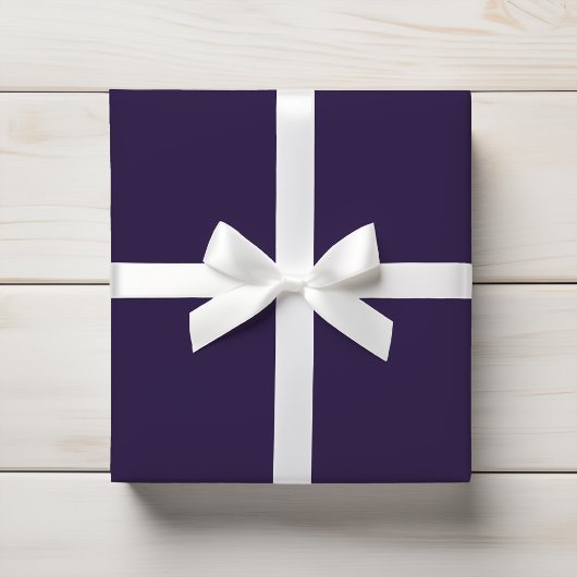 Deep Eggplant Plum Violet Lila Solid Color Geschenkpapier