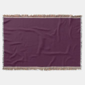 Deep Eggplant Throw Blanket Decke (Vorderseite)