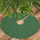 Deep Elegant Christmas Green Polyester Tree Skirt Polyester Weihnachtsbaumdecke